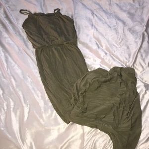 Olive green dress